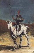 Honore  Daumier Don Quixote (mk09) oil on canvas